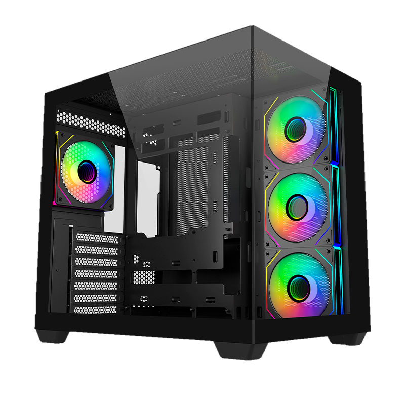 Gabinete COOLER MASTER Elite 681 x4 Fans ARGB Black