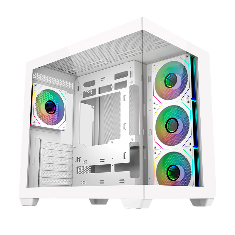 GABINETE COOLER MASTER ELITE 681 X4 FANS ARGB WHITE