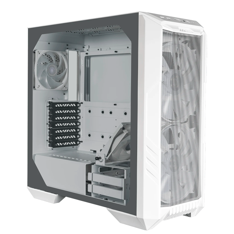 Gabinete COOLER MASTER HAF 500 x4 Fans ARGB White