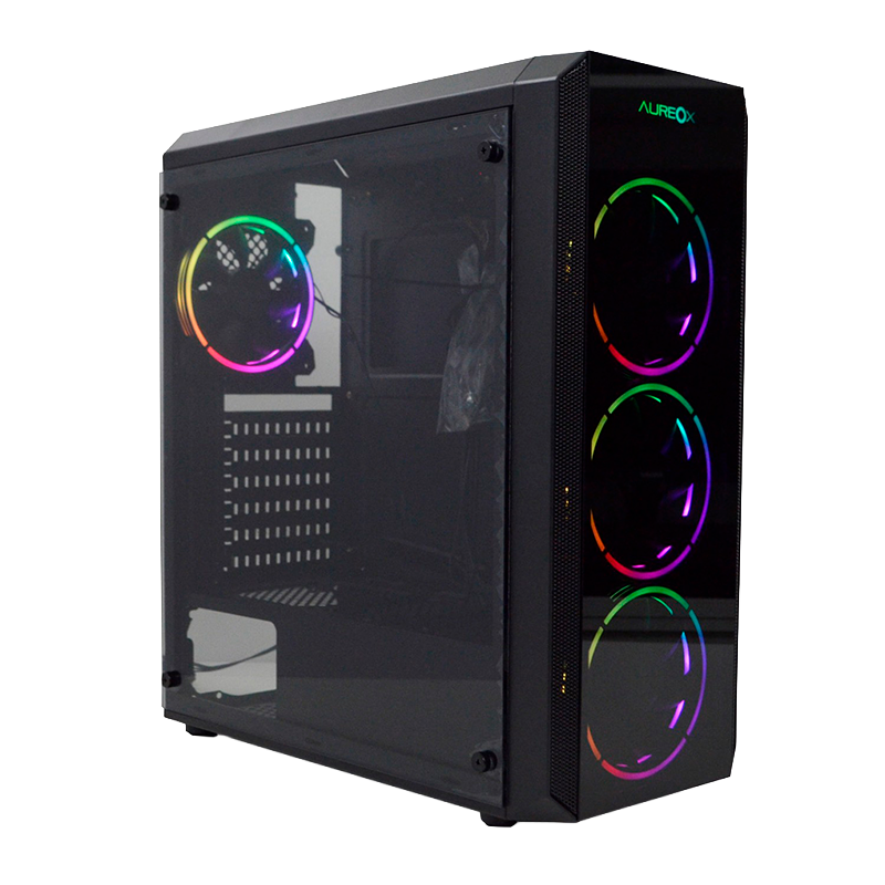 Gabinete AUREOX Hydra Plus ARX 335G x4 Fans RGB