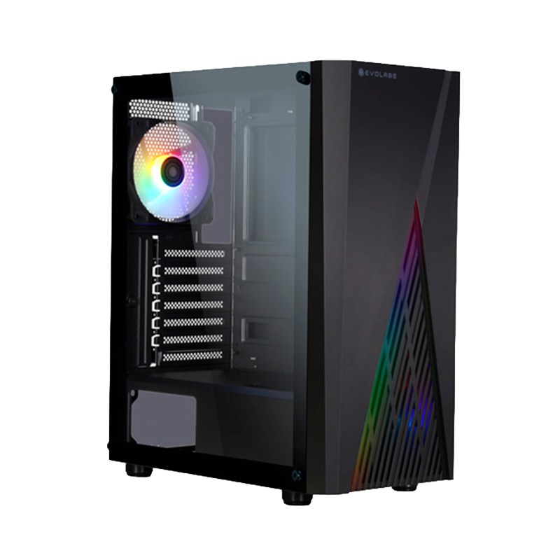 Gabinete EVOLABS Streak x2 Fans RGB ATX