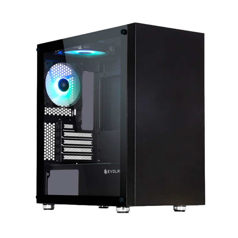 Gabinete EVOLABS Artist x2 Fans ARGB M-ATX
