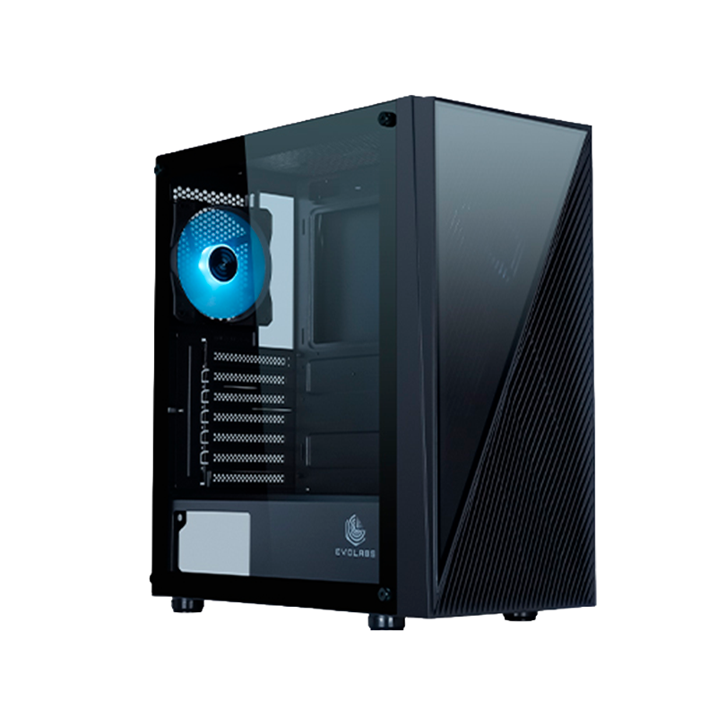 Gabinete EVOLABS Duality x4 Fans ARGB ATX