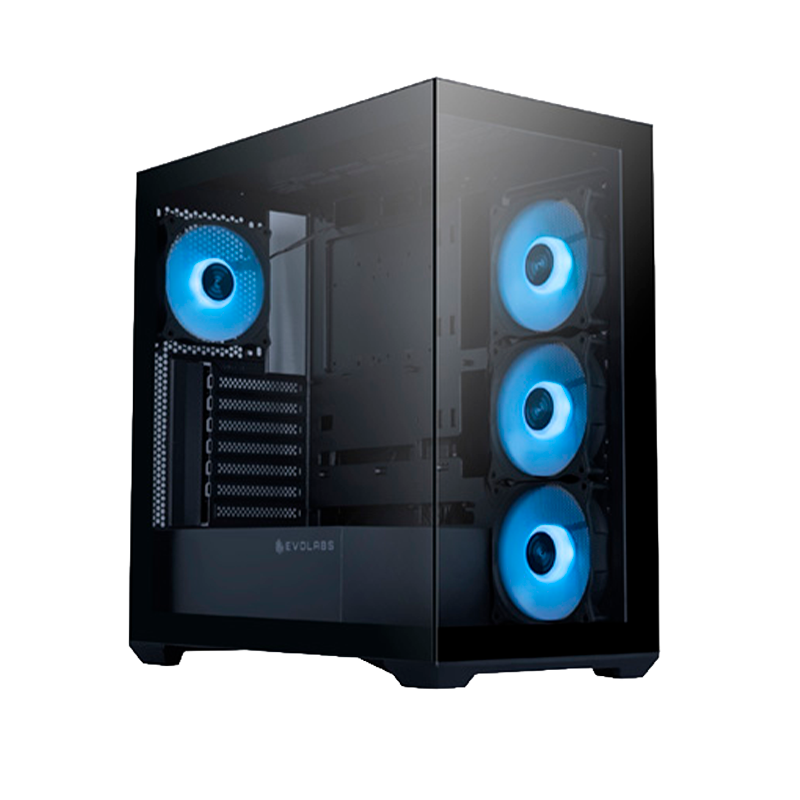 Gabinete EVOLABS Progression x4 Fans ARGB ATX