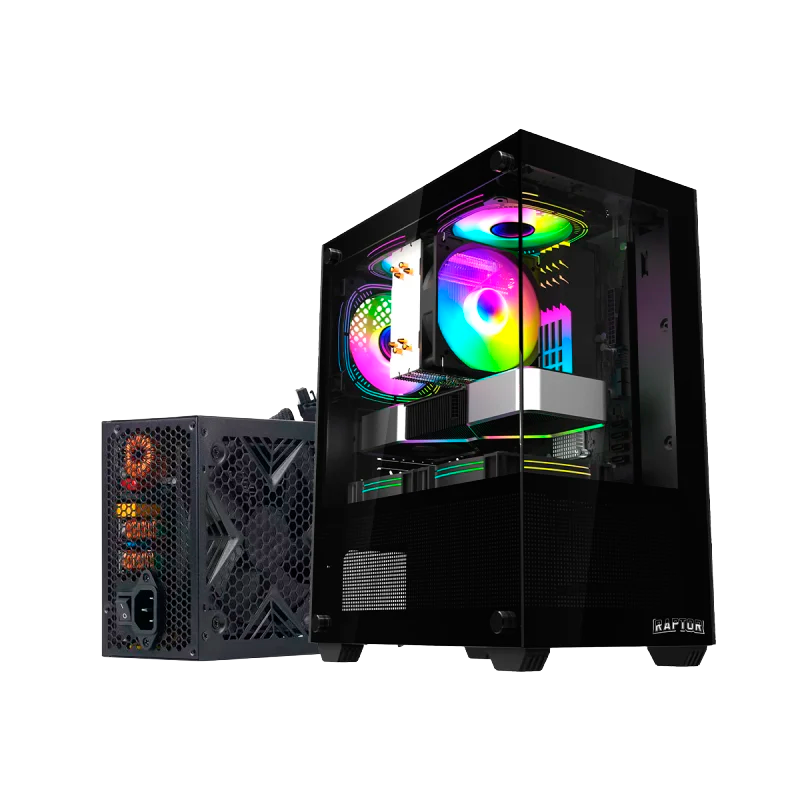 Gabinete RAPTOR Nova Prime C/Fuente RAPTOR Volt 750W 80+ Bronze
