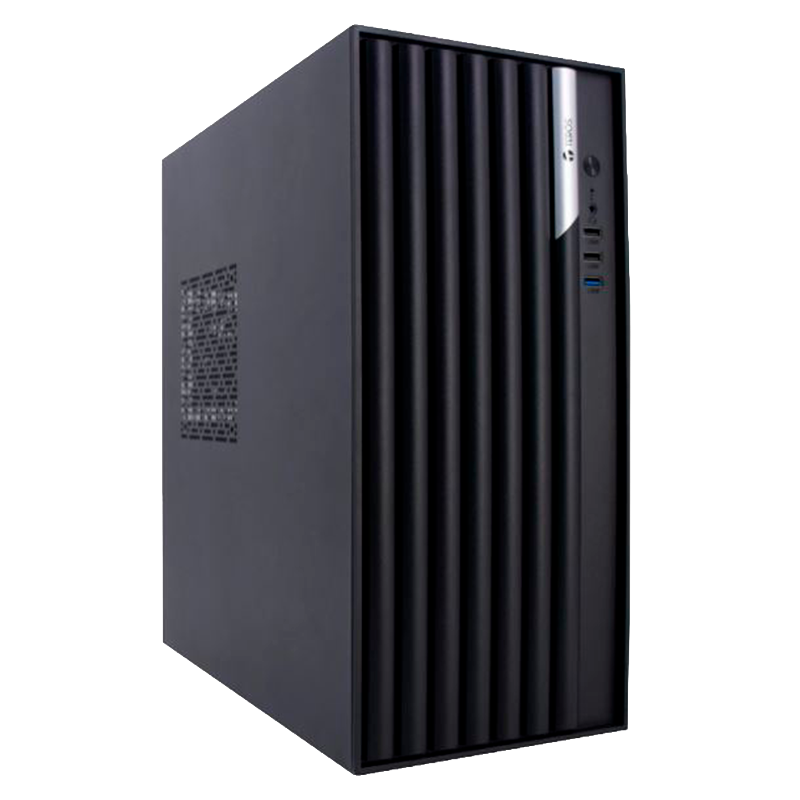 GABINETE KIT TEROS TE-1036S MID FAN 120CM C/FUENTE 250W BLACK