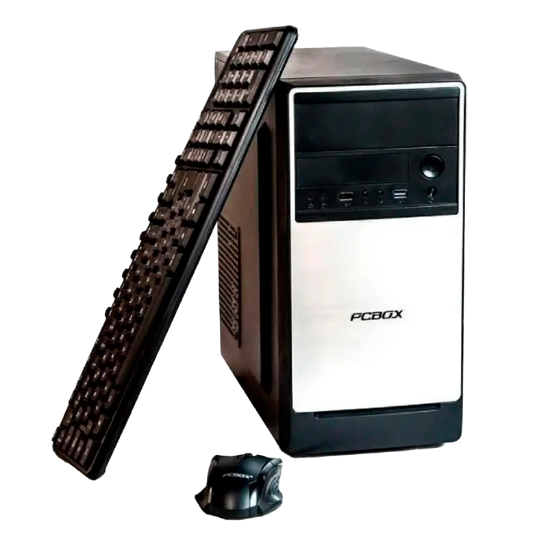 Gabinete KIT PCBOX 280 Black KIT 500W Teclado + Mouse