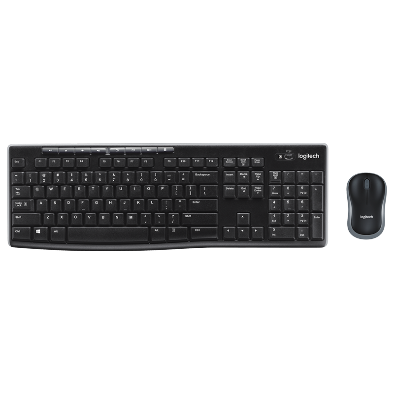 KIT LOGITECH Teclado + Mouse WIR MK270 BLK 920-004432