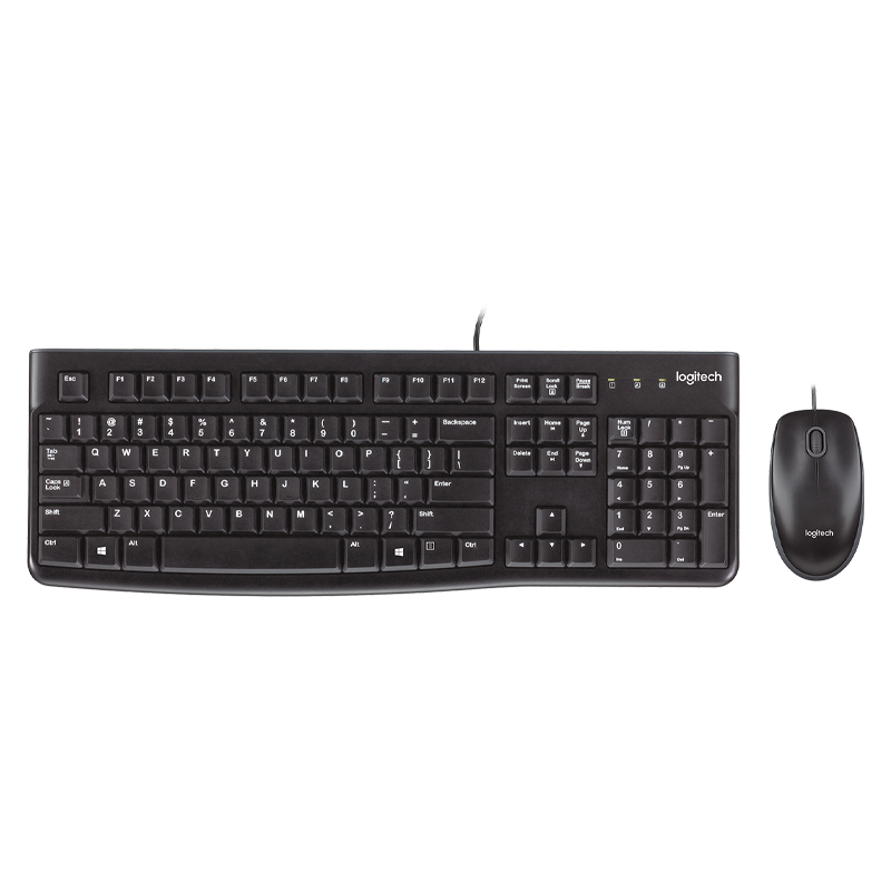 KIT LOGITECH Teclado + Mouse MK120 Black 920-004428