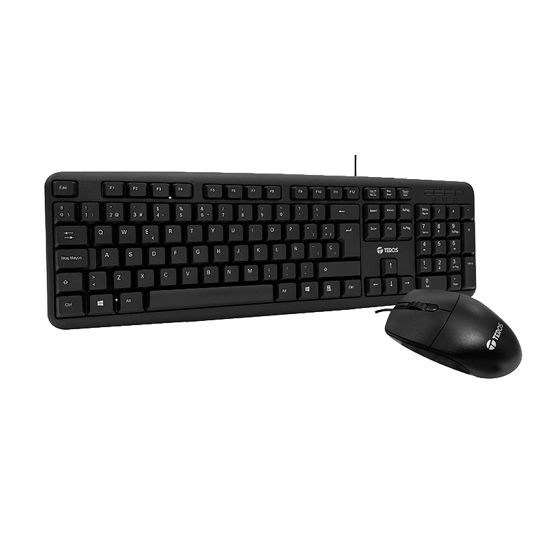 KIT TEROS Teclado + Mouse TE-4062N USB Black