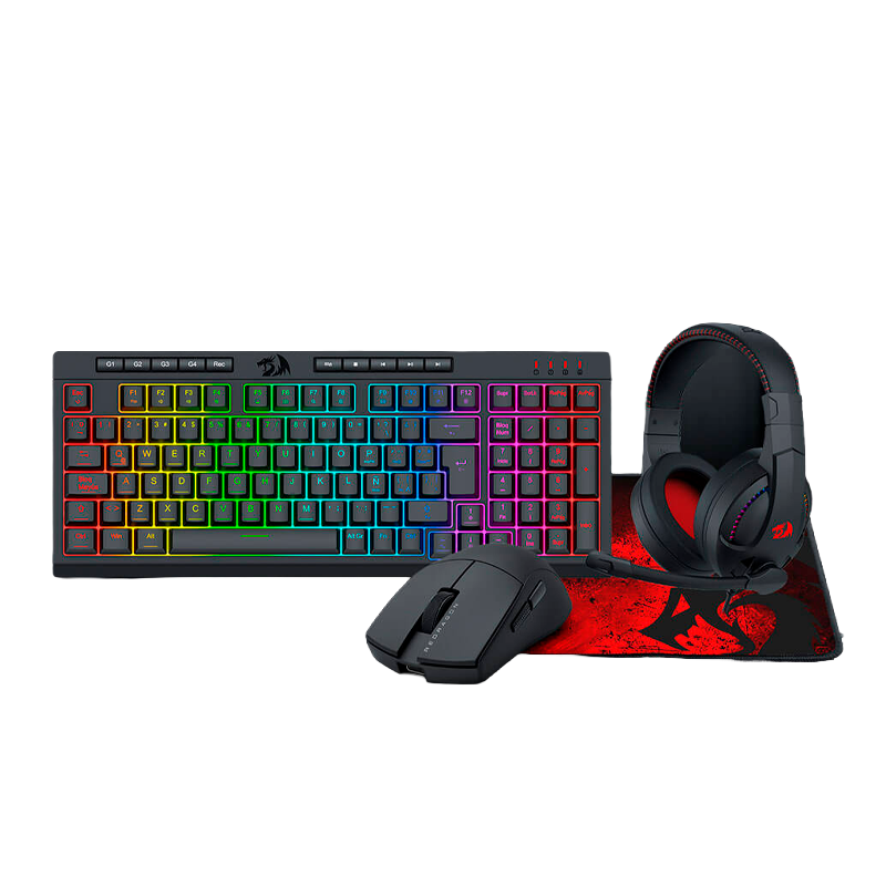KIT REDRAGON Teclado + Mouse + Pad + Auricular S147