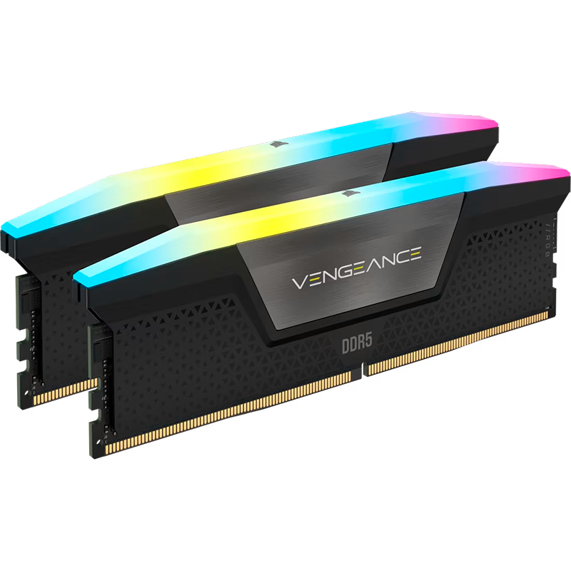 MEMORIA RAM DDR5 CORSAIR 32GB 2X16GB 5200MHZ VENGEANCE RGB CL40