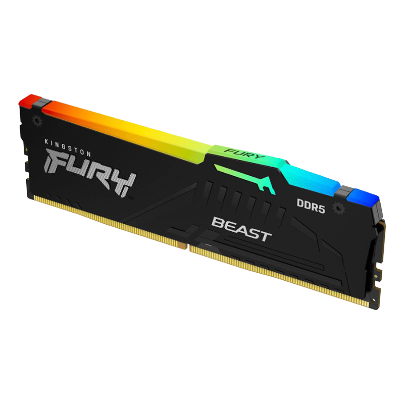 MEMORIA RAM DDR5 KINGSTON 16GB 5600MHZ FURY BEAST RGB CL36