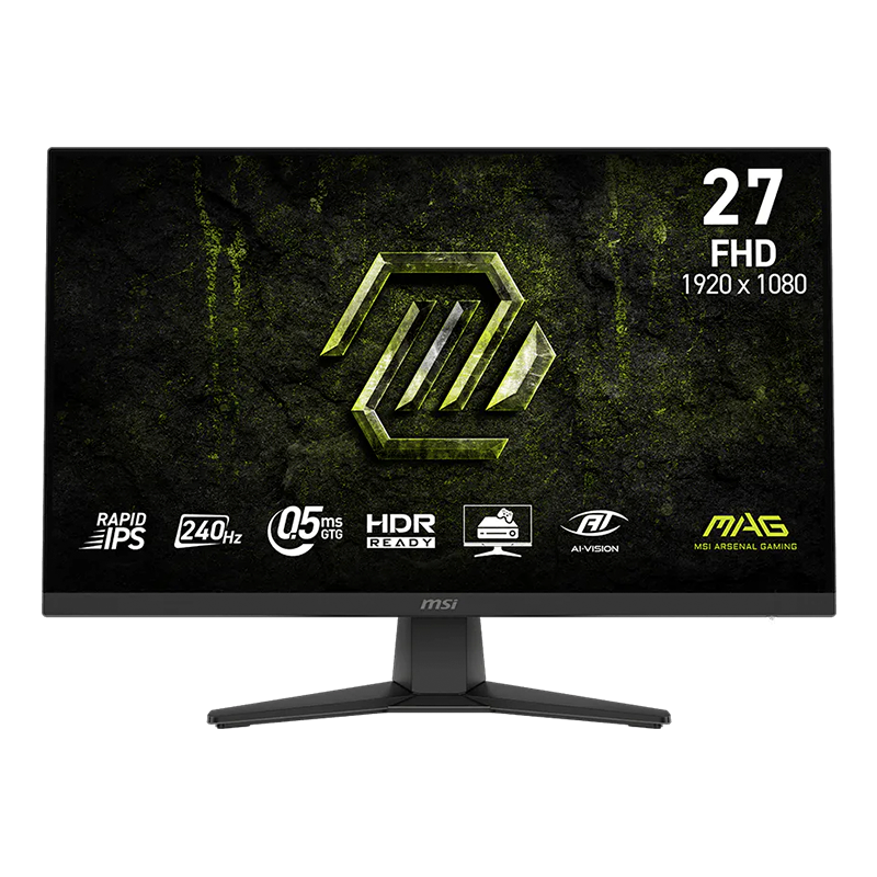 Monitor Gamer MSI MAG 27" 240Hz FHD 0.05MS Rapid IPS HDR 272F X24