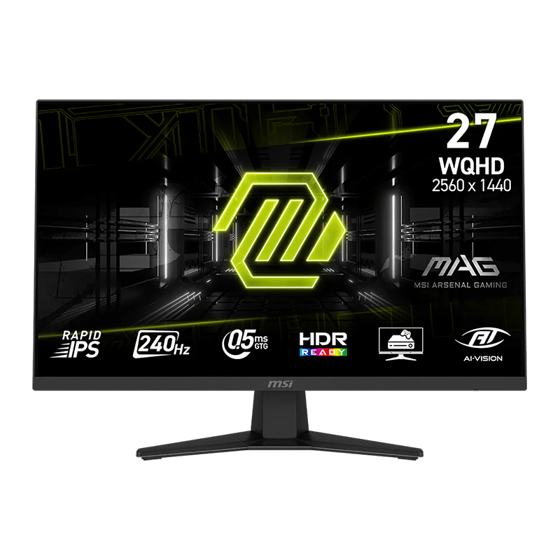 MONITOR GAMER MSI MAG 27" 240HZ QHD 1440P 0.05MS RAPID IPS HDR 274QF X24
