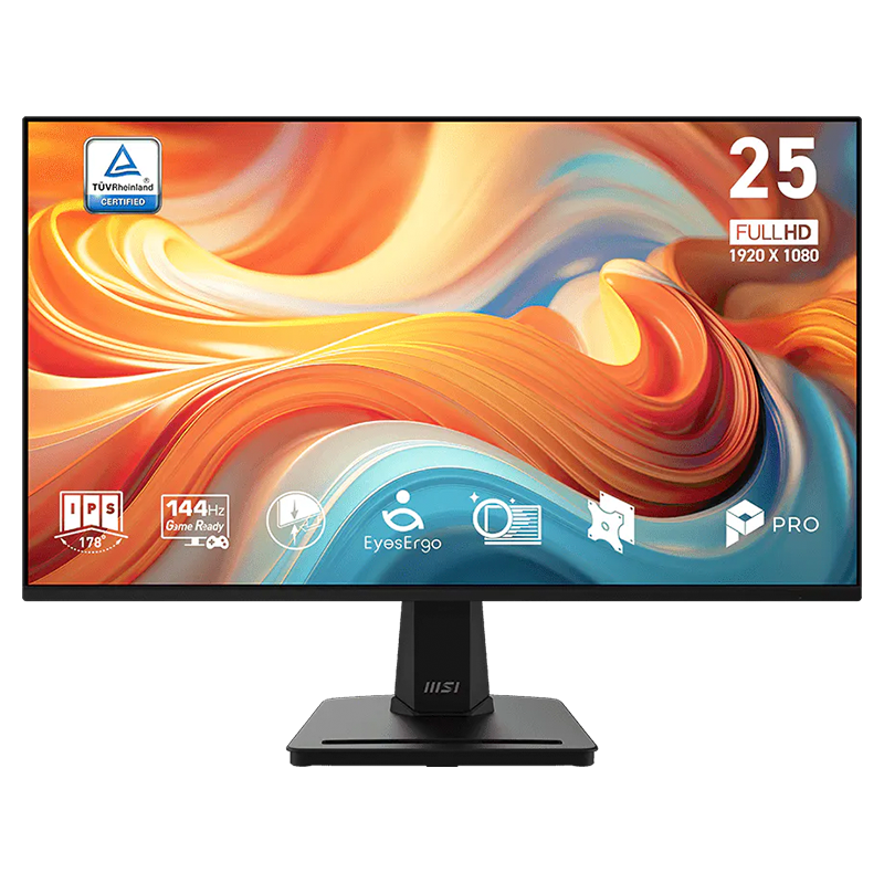 MONITOR GAMER MSI 25" 144HZ FHD 1MS IPS EYESERGO FREESYNC MP251 E14L