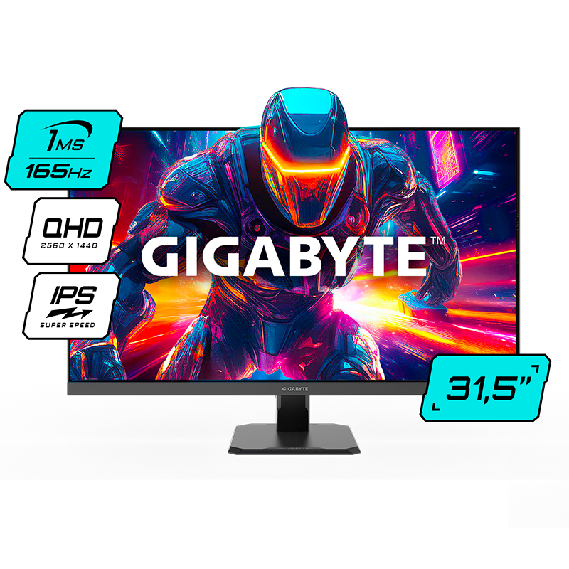 Monitor Gamer GIGABYTE 32" 170Hz QHD 1400P 1Ms SS IPS Gaming GS32Q