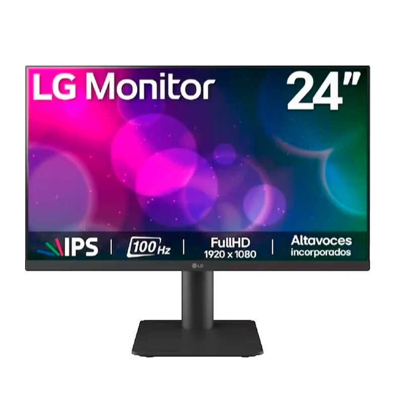 MONITOR LG 24" 100HZ FHD 1MS IPS ALTURA REGULABLE 24MS550