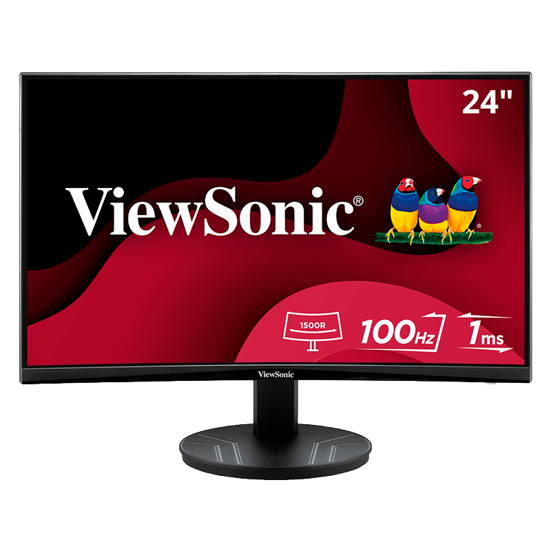 MONITOR VIEWSONIC 24" 100HZ FHD 1MS CURVO VA HDMI DPORT 2416C