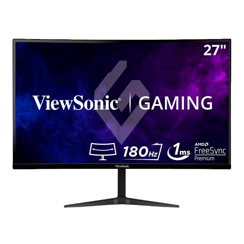 Monitor Gamer VIEWSONIC 27" 180Hz QHD 1440P 1MS Curvo VA Gaming VX2718-2KPC-MHD-2K