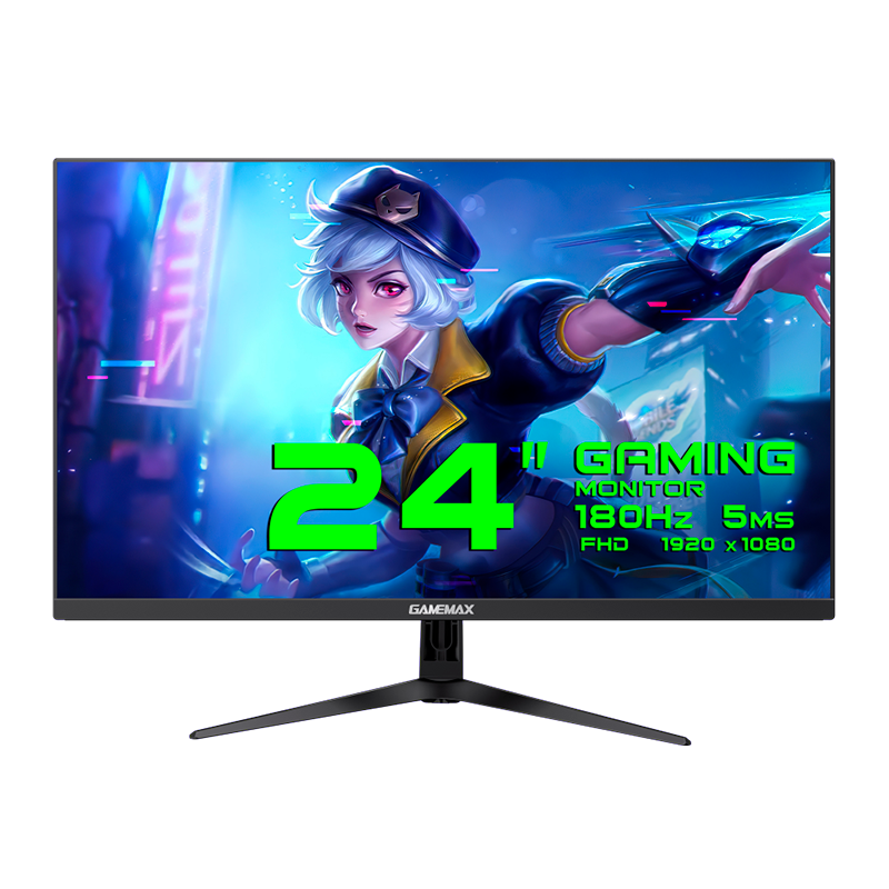 MONITOR GAMER GAMEMAX 24" 180HZ FHD 5MS FAST IPS GMX24F180