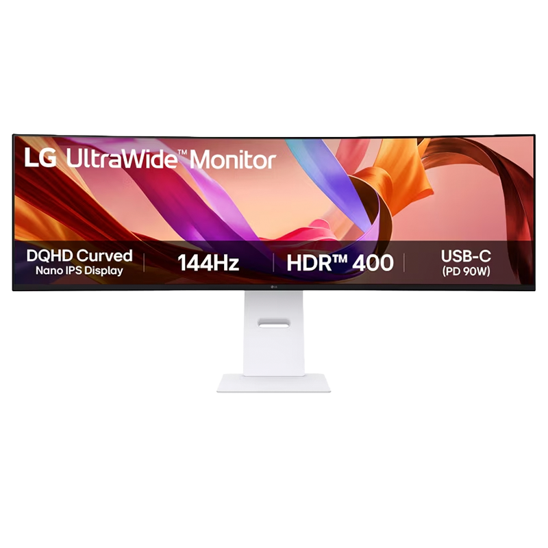 Monitor LG 49" 144Hz DQHD 1440P Curvo 1MS Nano IPS HDR UltraWide 49U950A-W