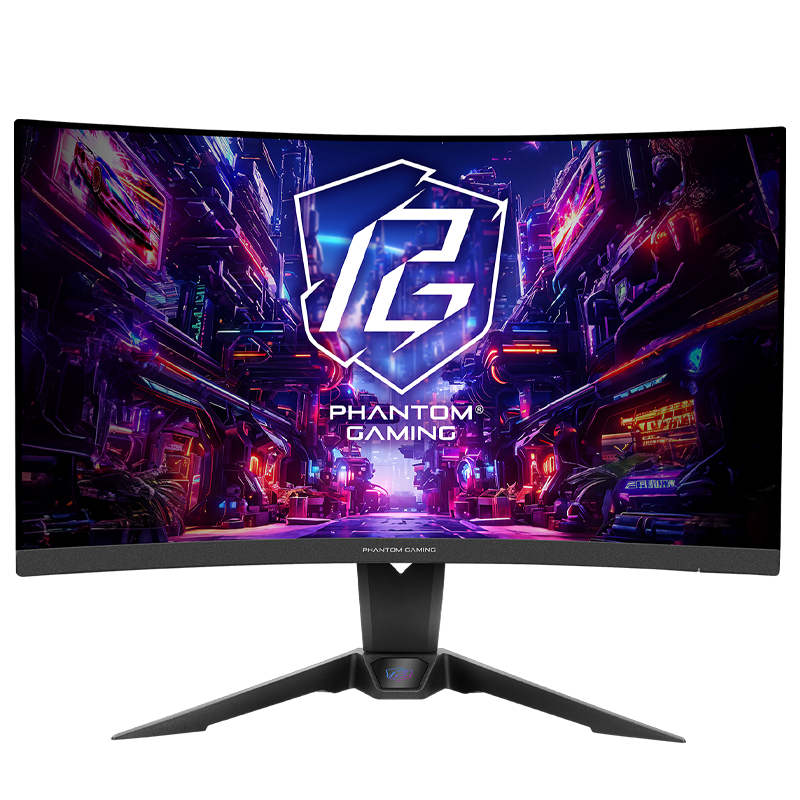Monitor Gamer ASRock 27" 180HZ 1440P QHD Curvo VA1MS HDR WiFi PG27QRT2A