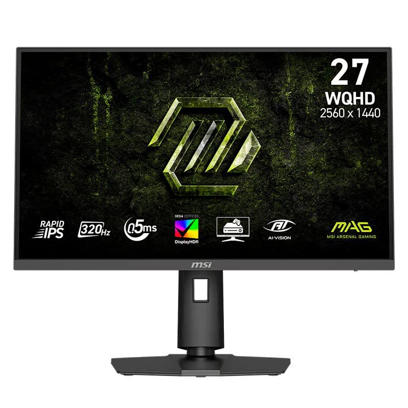 MONITOR GAMER MSI MAG 27" 320HZ QHD 1440P RAPID IPS 0.5MS 274QPF X32