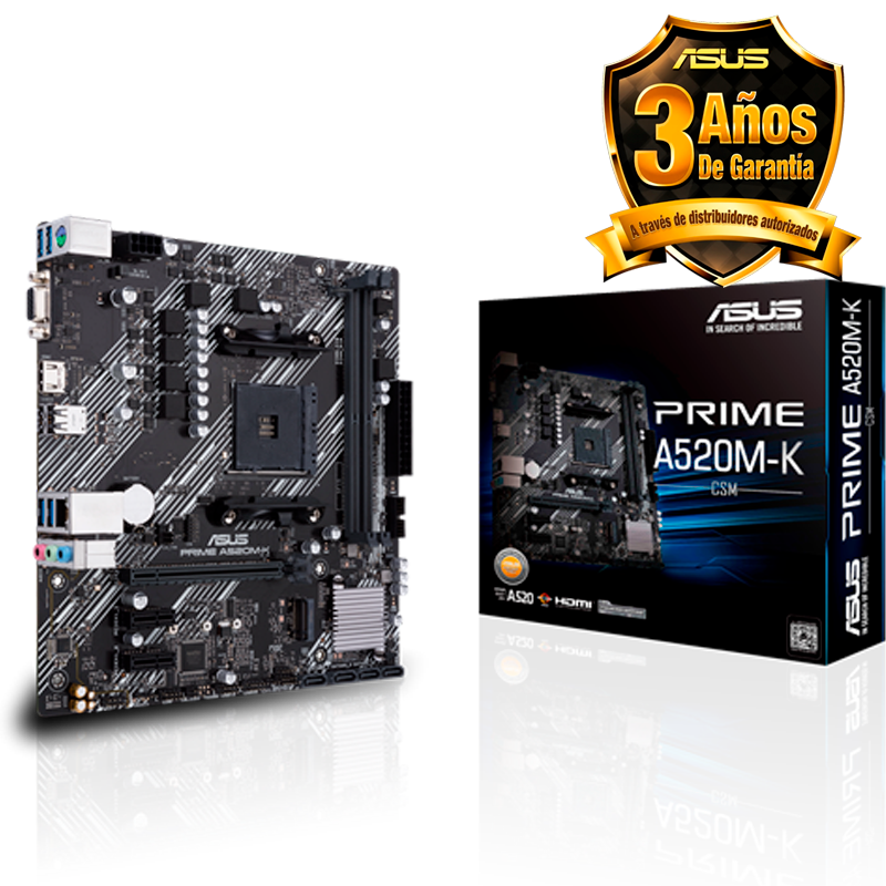 MOTHER ASUS PRIME A520M-K CSM - AM4