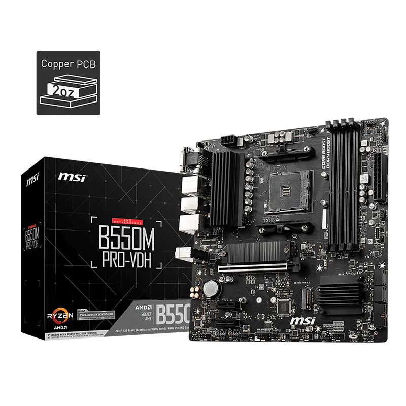 MOTHER MSI PRO B550M PRO VDH - AM4