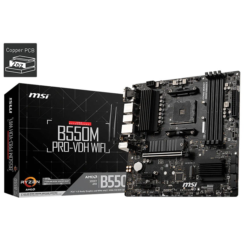 Mother MSI PRO B550M Pro VDH WIFI - AM4
