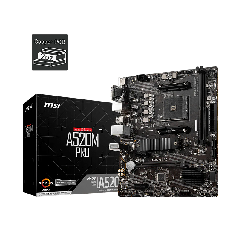 Mother MSI PRO A520M - AM4