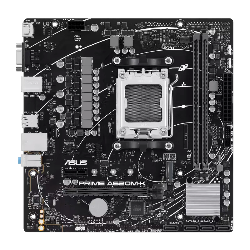 Mother ASUS PRIME A620M-K DDR5 - AM5 - Imagen 2