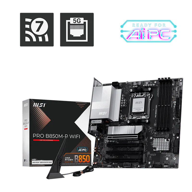Mother MSI PRO B850M-P WIFI DDR5 - AM5