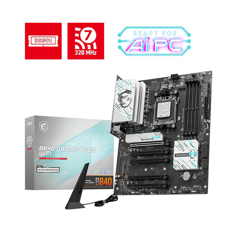 MOTHER MSI B840 GAMING PLUS WIFI DDR5 - AM5