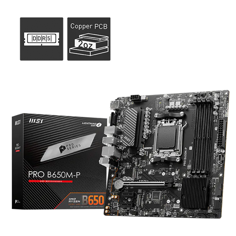 MOTHER MSI PRO B650M-P DDR5 - AM5