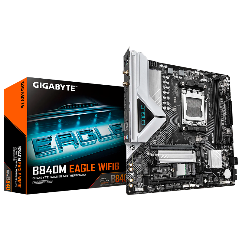 MOTHER GIGABYTE B840M EAGLE WIFI 6 DDR5 - AM5