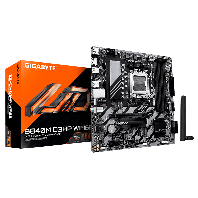 MOTHER GIGABYTE B840M D3HP WIFI 6E DDR5 - AM5