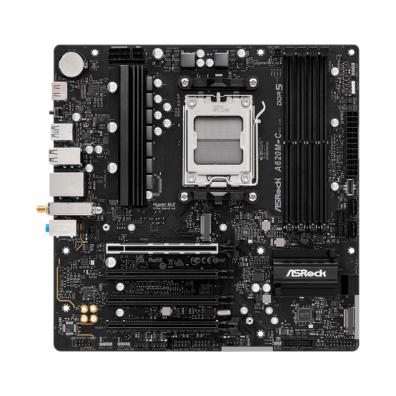 Mother ASRock A620M-C R2 WIFI AX+BT BULK DDR5 - AM5