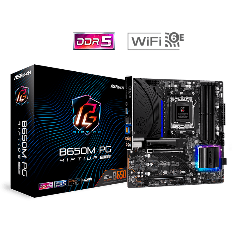 Mother ASRock B650M PG Riptide WIFI DDR5 - AM5