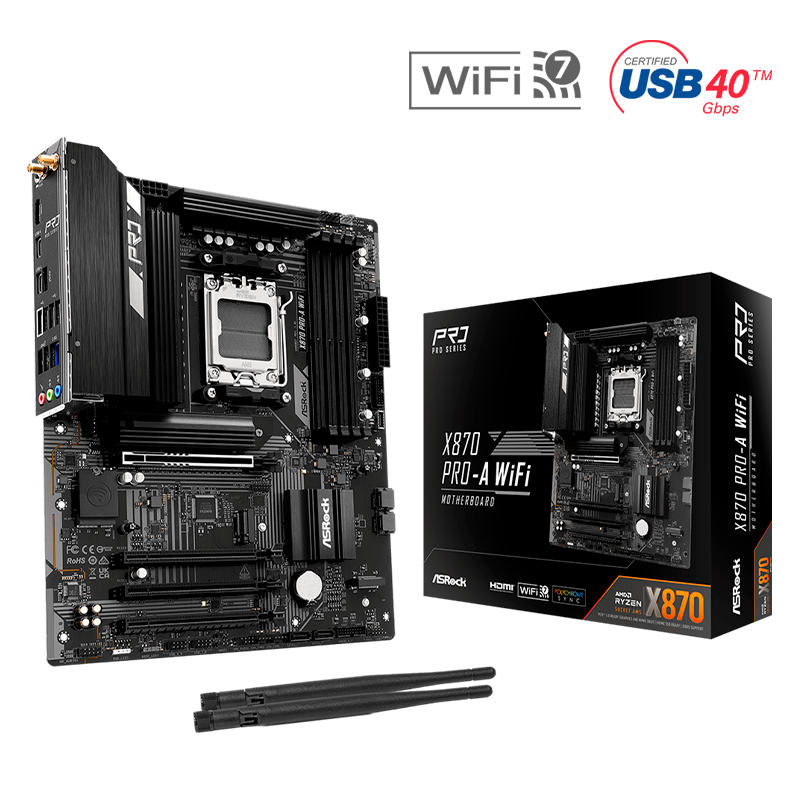 MOTHER ASROCK X870 PRO-A WIFI DDR5 - AM5
