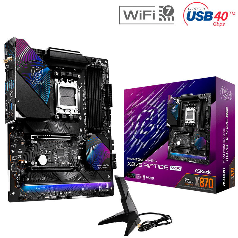 MOTHER ASROCK X870 RIPTIDE WIFI DDR5 - AM5