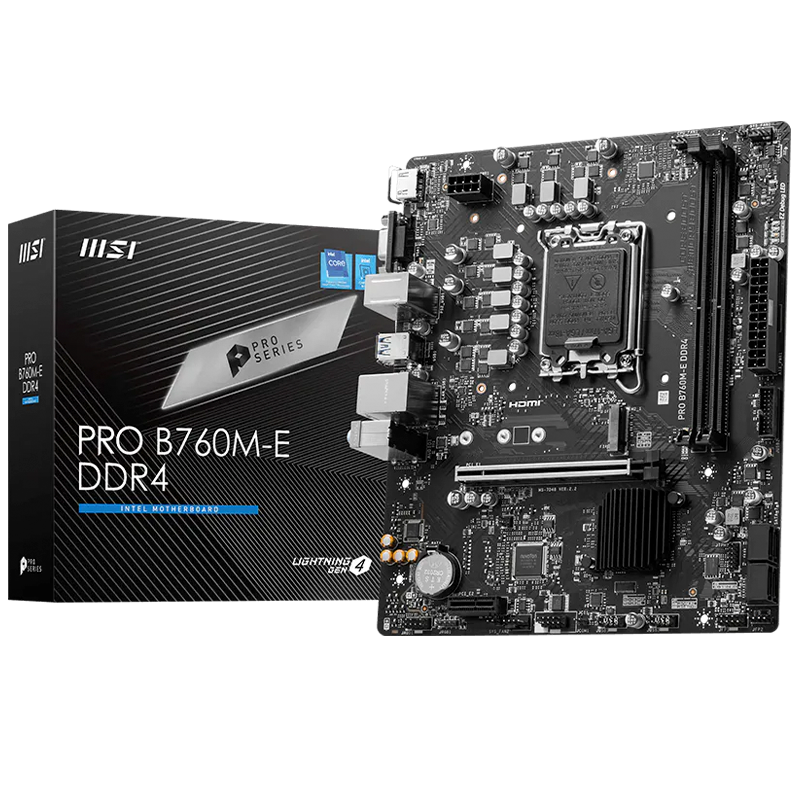 Mother MSI PRO B760M-E DDR4 - LGA1700