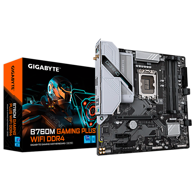 MOTHER GIGABYTE B760M GAMING PLUS WIFI DDR4 - LGA1700