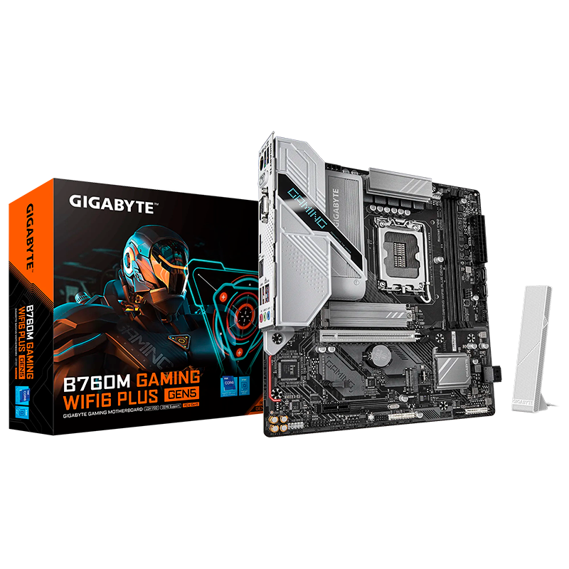Mother GIGABYTE B760M Gaming Plus Gen5 WIFI 6E DDR5 - LGA1700
