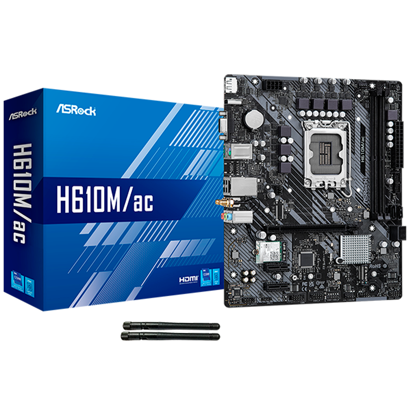 MOTHER ASROCK H610M/AC DDR4 - LGA1700