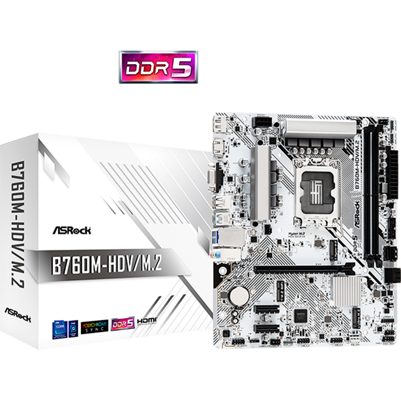 MOTHER ASROCK B760M-HDV M.2 DDR5 - LGA1700