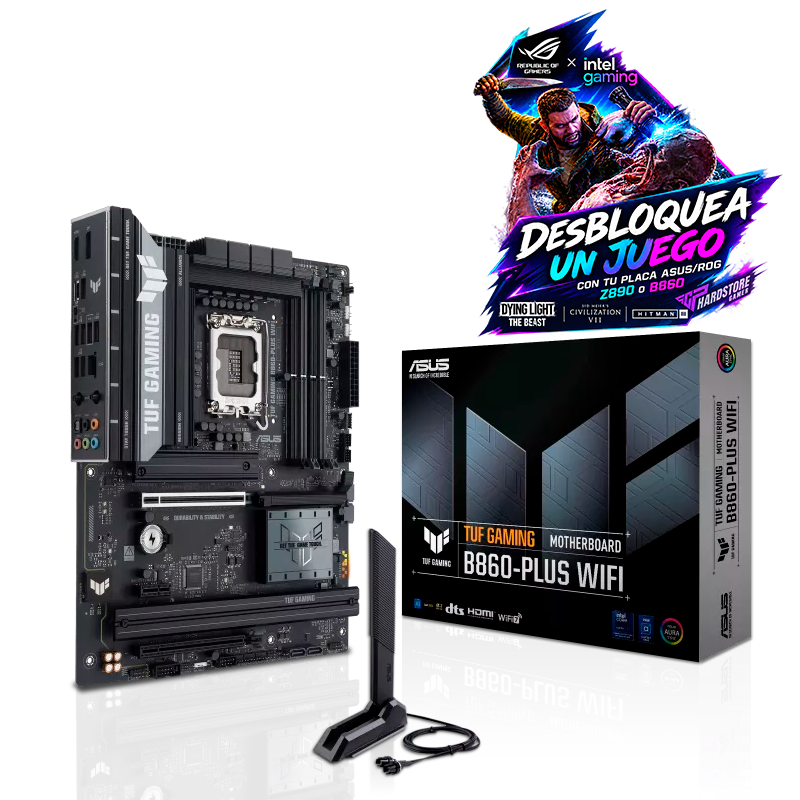 MOTHER ASUS TUF GAMING B860-PLUS WIFI DDR5 - LGA1851