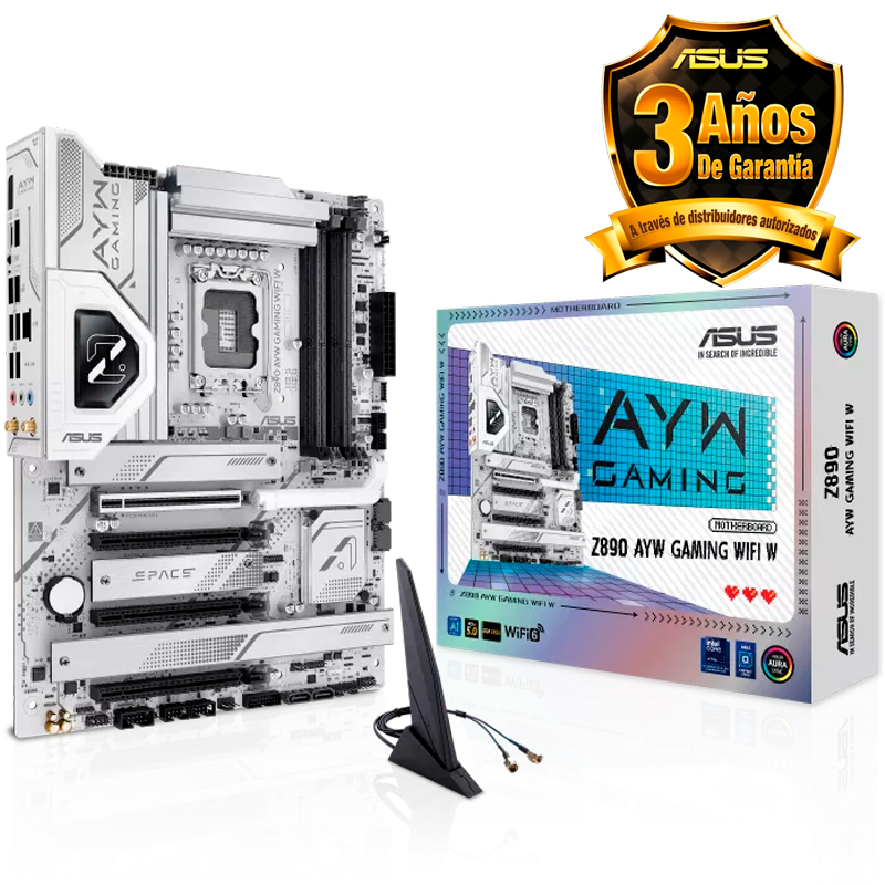 MOTHER ASUS AYW Z890 GAMING WIFI WHITE DDR5 - LGA1851