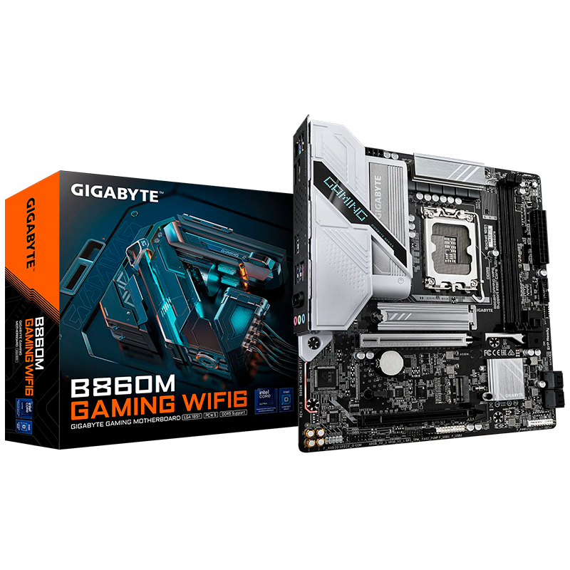 Mother GIGABYTE B860M Gaming WIFI 6 DDR5 - LGA1851